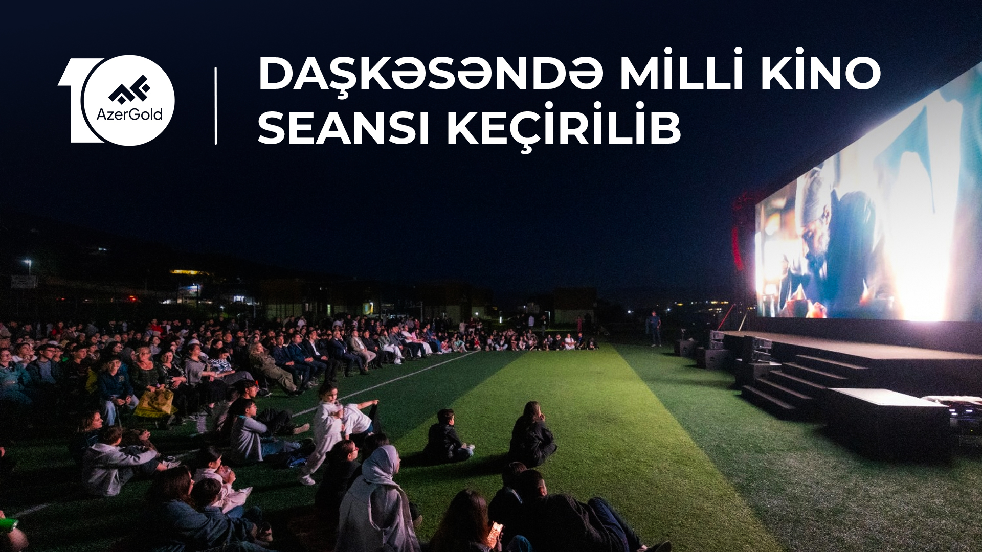 “AzerGold” və Bakı Media Mərkəzinin təşkilatçılığı ilə Daşkəsəndə “Tağıyev: Neft” filminin nümayişi